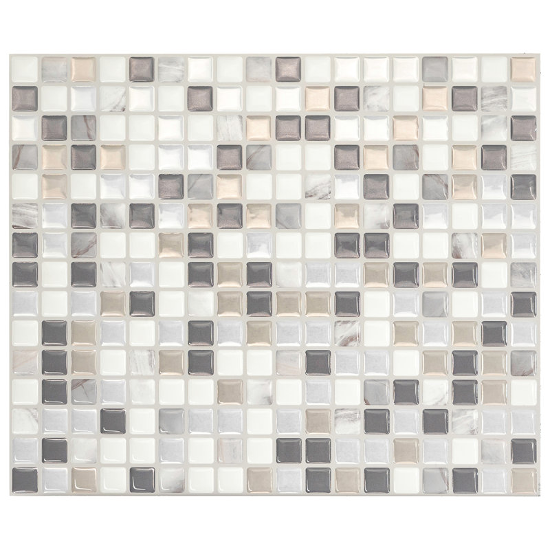 Peel and Stick Gel Backsplash Tile Minimo 12" x 10"