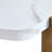 31-Inch Modern-Style Hexagonal Coffee Table, With White Marble Surface.