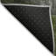 Tapis vert / noir / gris en polyester tissé à la machine Ayush-917039980