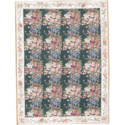 Wool Floral Area Rug