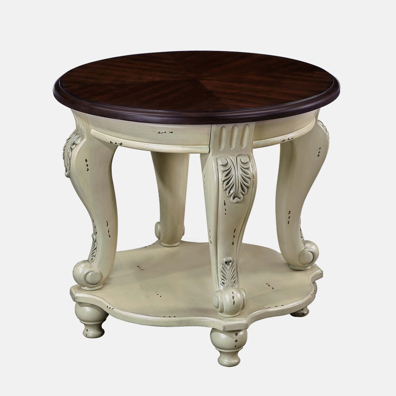 Nokota Single Coffee Table, Dark Brown, Antique White