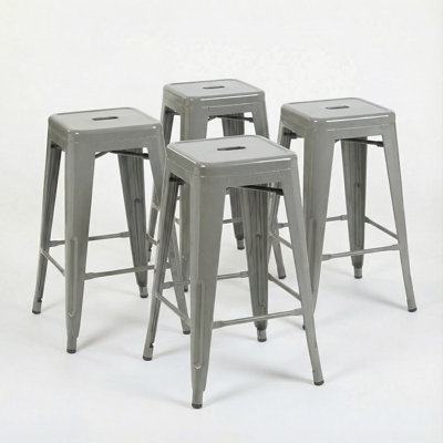 Bar Stool with Steel Frame