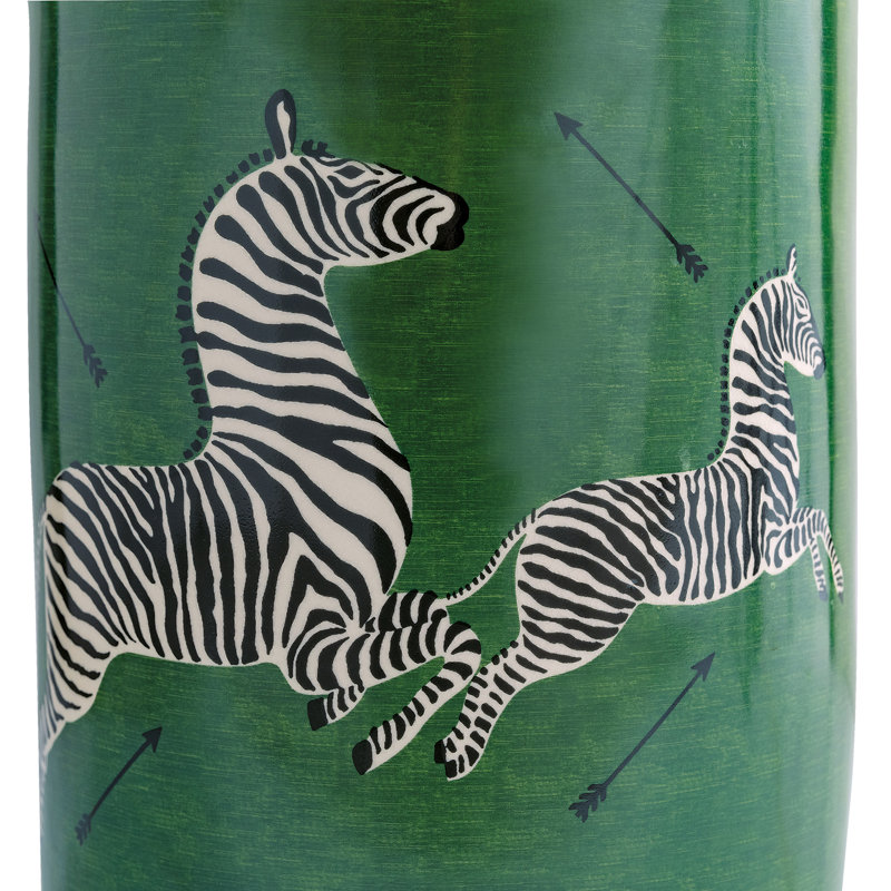 Scalamandre Porcelain Garden Stool, Green