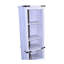 Gris et blanc, armoire de rangement pour salle de bain, grande tour en lin, tablettes personnalisables, tiroir, coins à petits espaces-1463690177