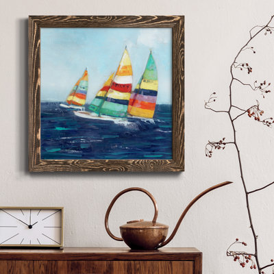 Wind Winding - Toile encadrée de qualité supérieure - prête à être accrochée