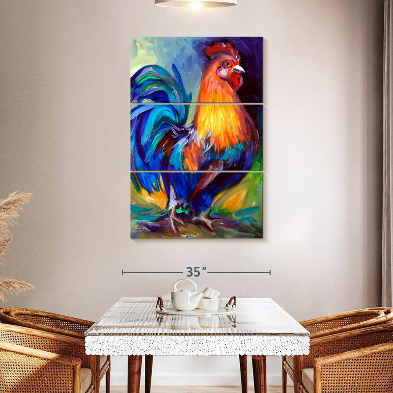 Brampt Rooster One, 50" H x 32" W