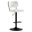 Tabourets de bar pivotants à hauteur ajustable 360 ° avec dossier rembourré-738459954