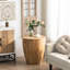 Table basse élégante en forme de seau - Matériaux, 54 x 54 x 60 cm, capacité de charge de 100 kg, rangement intégré, nettoyage facile, style rétro charmant et qualité supérieure, 54 x 54 cm, 60 cm de hauteur.