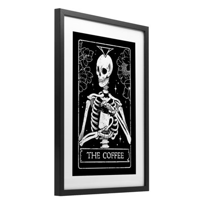 «The Coffee Skeleton Tarot», reproduction sous verre, éditée par EduEly Designs