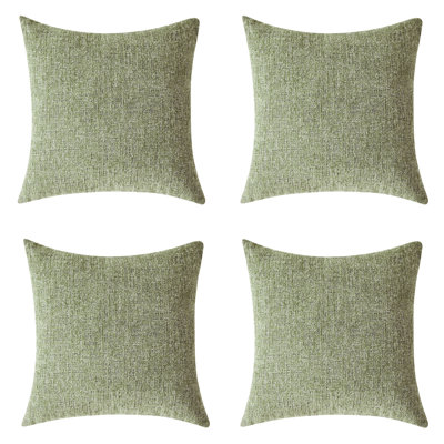 Housse de coussin en chenille 18 po