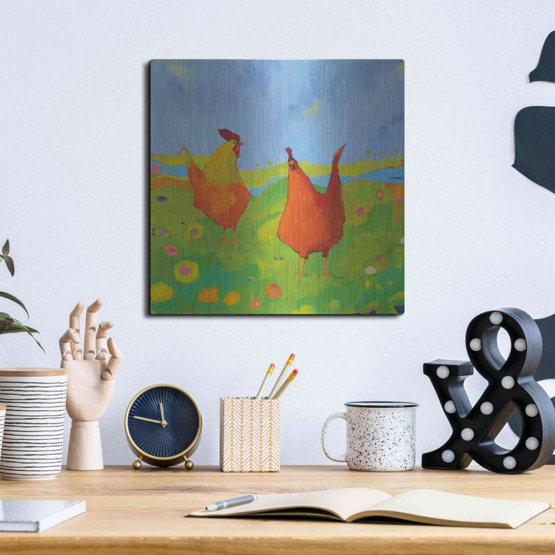 «Spring Has Sprung» par Phyllis Adams, H 12 po x l 12 po