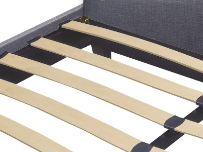Raglan Upholstered Bed, European Super King, Grey