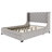 Bucher Upholstered Velvet Wingback Bed with Drawers