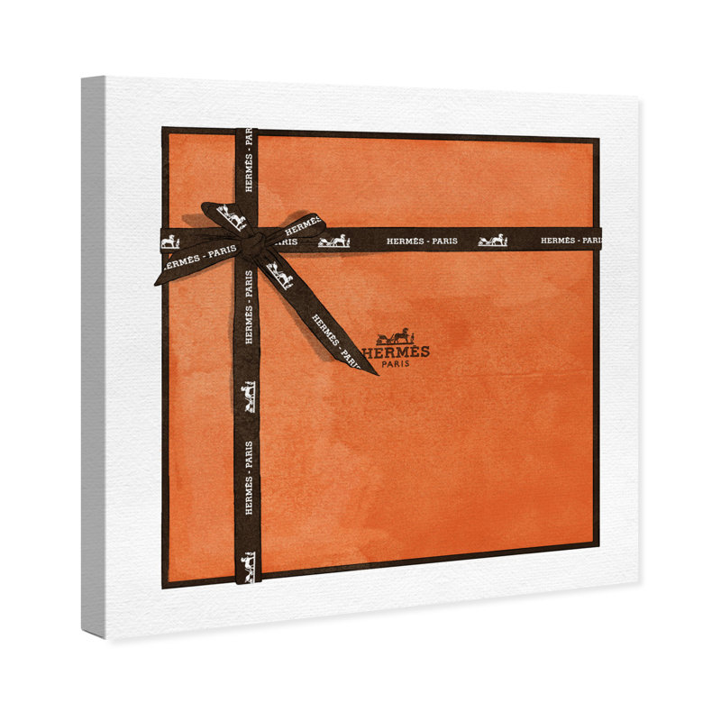 " Perfect Orange Gift ", 40" H x 40" W 