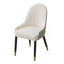 Chaises en similicuir avec pieds et dossier en métal, ensemble de 2-2131040085