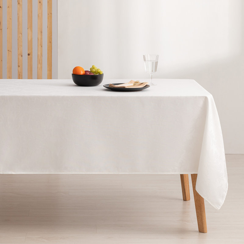 Donnelle Dining Linens, White, 140cm W x 140cm L