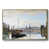 Toile avec cadre flottant or