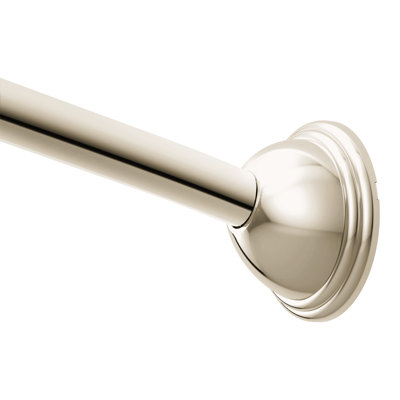 Tringle à rideau de douche simple à fixation fixe de 54 à 72 pouces Moen