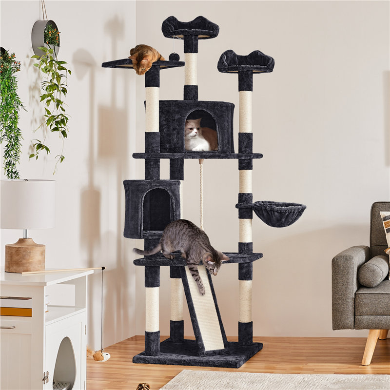 Siebert 79'' H Cat Tree, Black