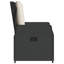 Fauteuil de jardin inclinable en PE noir-630435374-630435373