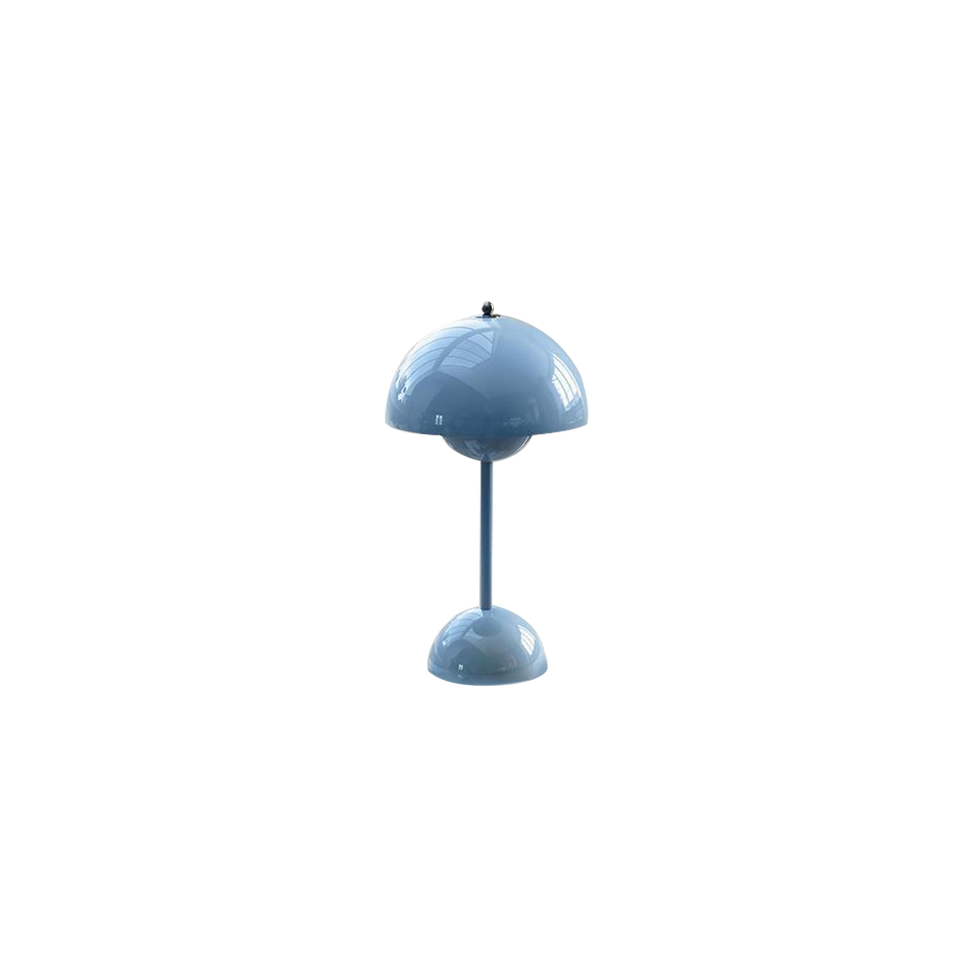 Brunilde Adjustable Metal Table Lamp, Blue, Blue