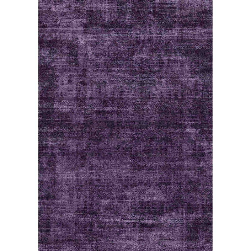 Tapis d'intérieur Leyat, Mauve ancien, Rectangulaire 8 pi x 10 pi