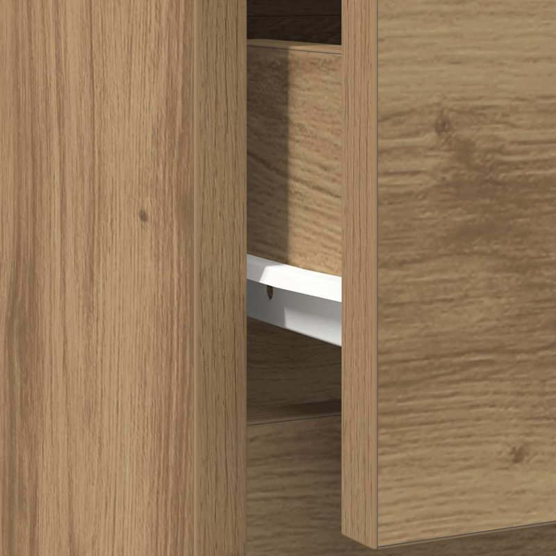 Sideboard With Drawer 71X35x65 Cm Engineered Wood, Artisan Oak