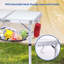 Table de camping: petite table pliante réglable en hauteur 2 ...