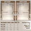 Porte de baignoire coulissante sans cadre 56-60 "x 66" avec verre trempé transparent-120138008