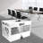 16-Device Charging Station For Laptops/Tablets, Charging Cabinet For Ipad/Chromebooks/Laptop Computers, Laptop & Tablet Storage Carts For Classroom/Library/Office/Lockable, White-519082478