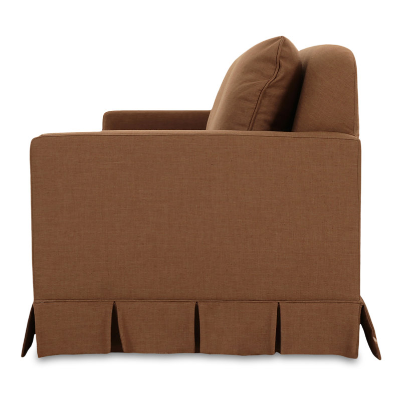 Pellicano 98'' Sofa, Teracotta Polyester Blend