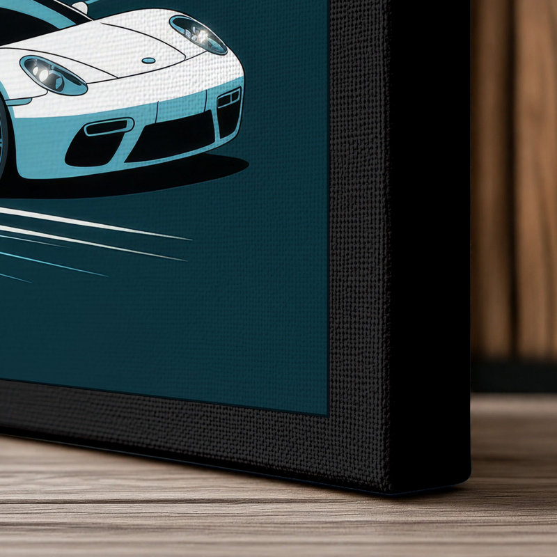 Speed and Ascent Modern 1 Piece Wrapped Canvas Wall Art, 18x12 - 45.7 x 30.5 cm, Black Border