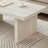 Roundhill Furniture Cavira Modern Faux Marble Living Room Coffee Table, Beige-123034297