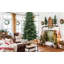 Arbre de Noël plein et luxuriant avec branches articulées, support en métal, conception d'aiguille réaliste pour un assemblage facile et un décor festif-844251549