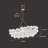 63'' Gold Bubble Ball Chandelier, 14-Light G9 Led Pendant Light With Hand Blown Swirled Glass Globes, Modern Mid Century Cluster Ceiling Fixture For Dining Room, Living Room, Kitchen Island-1560267125