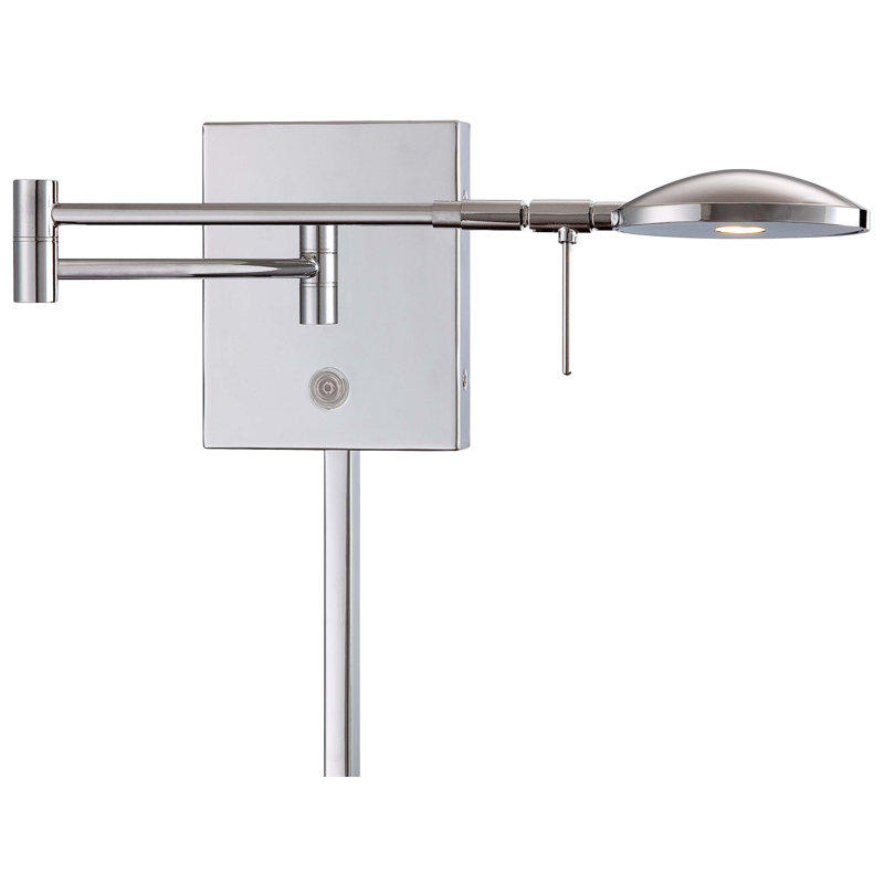 Plug-in Swing Arm Sconce, Chrome