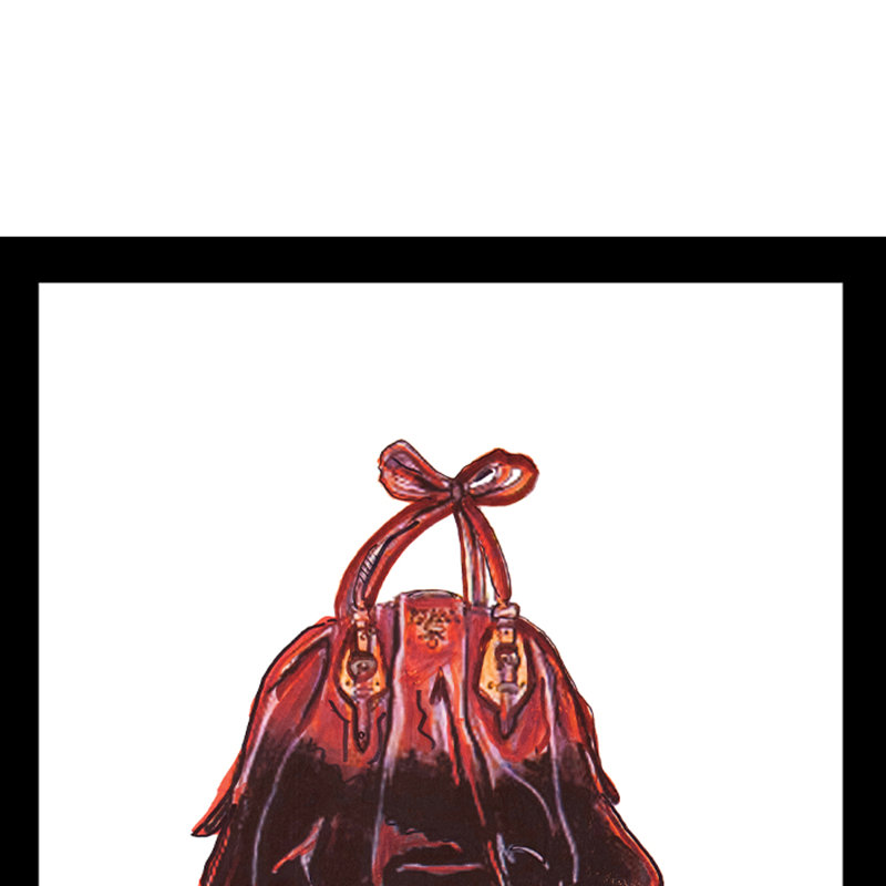 Impression encadrée de sac à main High Fashion Designer