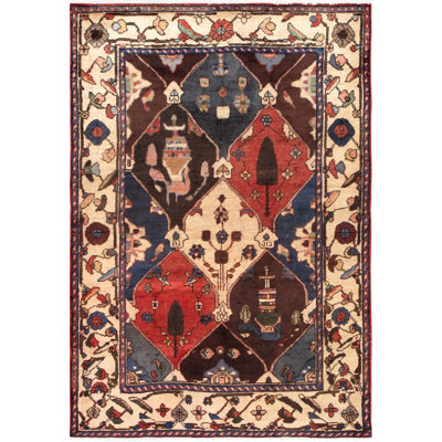 Canvello Vintage Bakhshayesh Multi Color Area Rug - 4'4" X 6'5"
