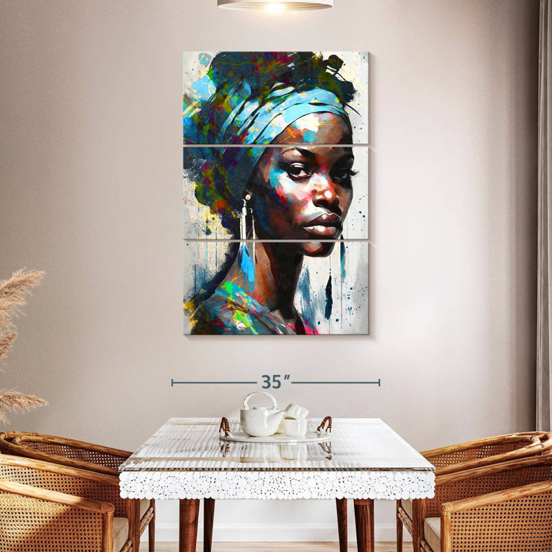 Leisha Alluring African, 65" H x 42" W