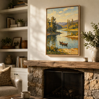 Canvas Floating Picture Frame Natural