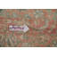 Tapis rose en laine noué à la main de conception unique 6 pi 7 po x 9 pi 6 po années 1960 Shadera