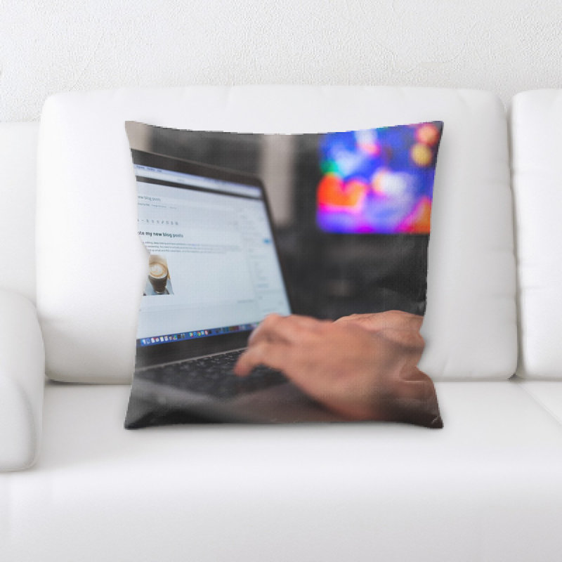 Microsuede Throw Pillow