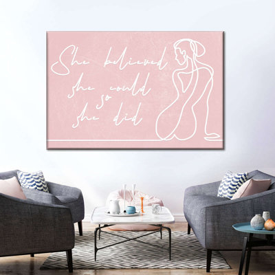 «She Believed She pourrait», reproduction sur toile