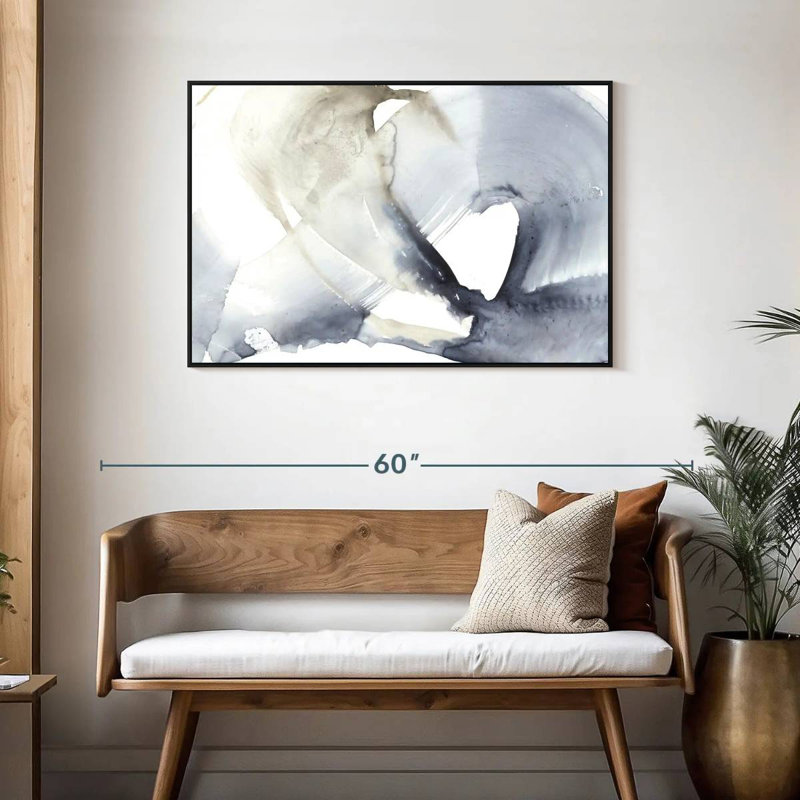 Wave Break II, Cadre flottant noir, 40 po x 27 po