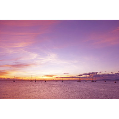 Sunset Of Escaped Island Resort by Corosukechan3 - Wrapped Canvas Print