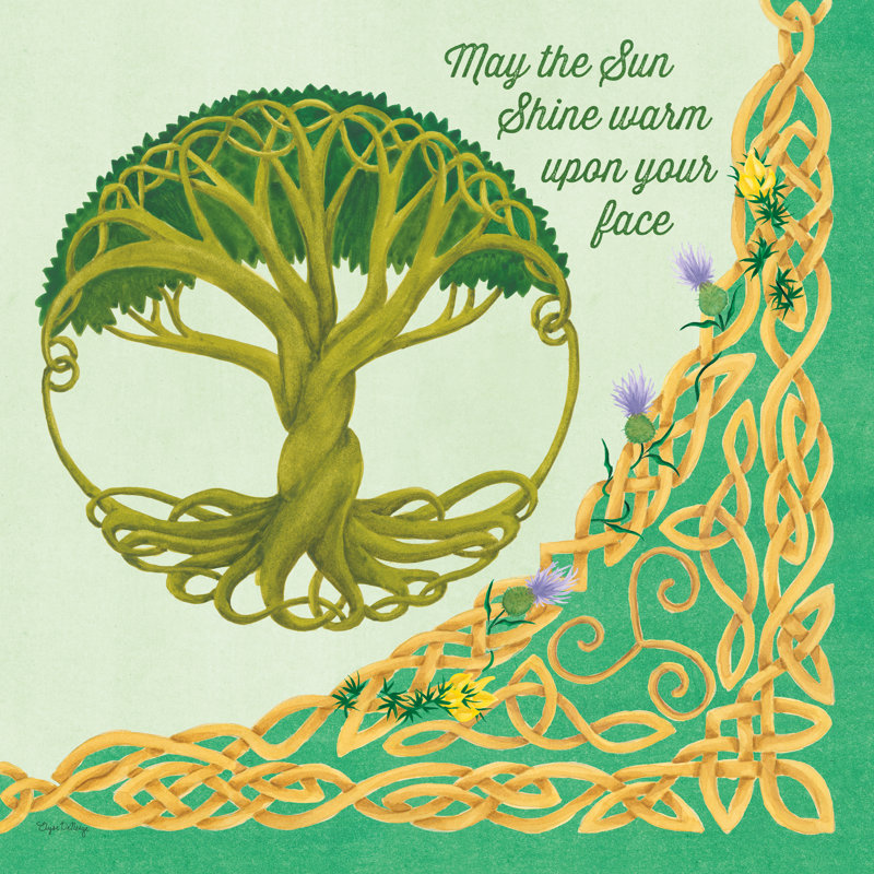 Celtic Charm IV by Elyse DeNeige - Wrapped Canvas Art Prints, 76cm H x 76cm W x 3.8cm D