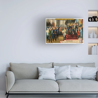 Unknown Artist Bismarck In Versailles, 1871 Canvas Art