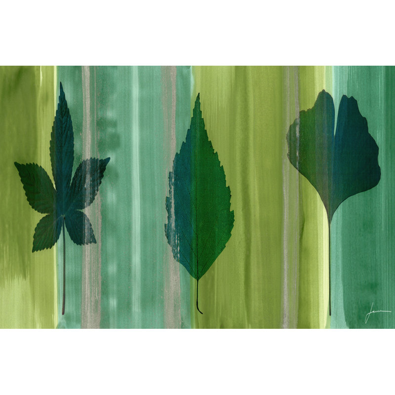Silver Leaf Panel I by James Burghardt - Wrapped Canvas Painting, 30cm H x 46cm W x 3.8cm D