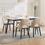 Linen Upholstered Dining Chairs in Beige