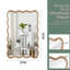 Miroir mural rectangulaire en bois naturel ondulé 20 po x 30 po pour salle de bain et meuble-lavabo-928350160